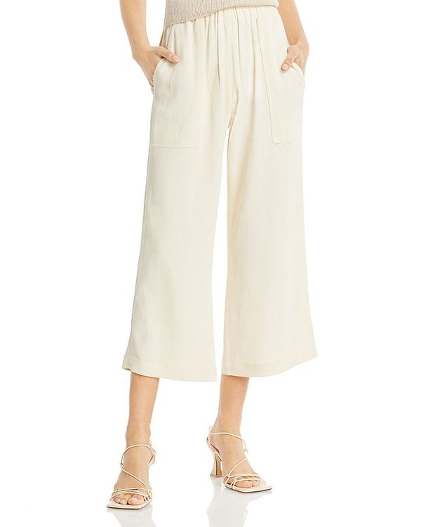 高速配送 楽天市場 ヴァネッサ ブリューノ レディース カジュアルパンツ ボトムス Lyor Cropped Wide Leg Trousers White Revida 楽天市場店 上質で快適 Caronova Sa Com