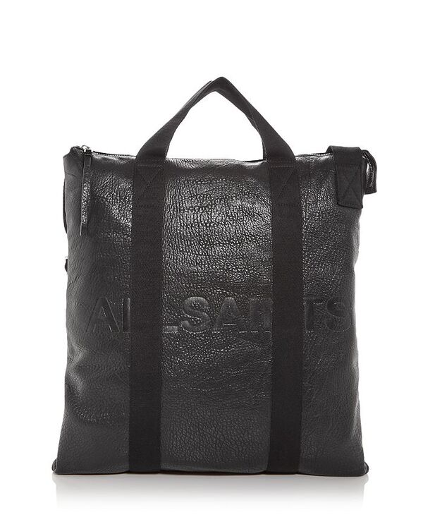オールセインツ レディース 御徒面子 うしろ側容器に並べる・背嚢 なめし革 ALLSAINTS Kei Leather Backpack Black 黒いこと