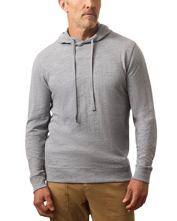 ファレティ レディース アウター パーカー・スウェット コットン パーカー Faherty Slub Cotton Hoodie Iron Blue Heather ヘザー|ReVida 店