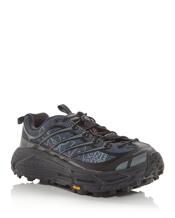 ホカオネオネ レディース シューズ スニーカー HOKA Men's Mafate Three Sneakers Black/Outer Orbit ブラック|ReVida 店