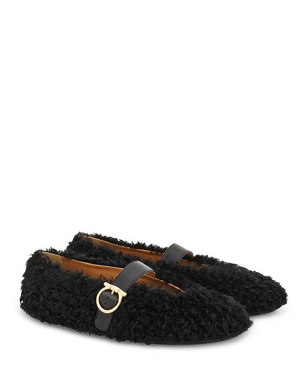 フェラガモ レディース シューズ パンプス FERRAGAMO Women's Nero Buckled Flats Black ブラック