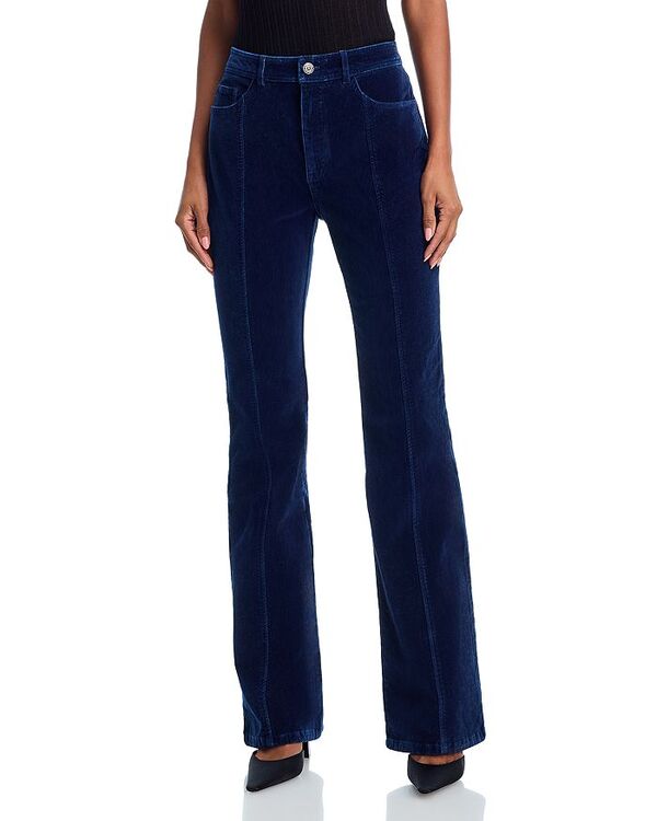 サンク セプト レディース ボトムス デニムパンツ ベルベット デニム ジーンズ Cinq Sept Shailen High Rise Velvet Denim Jeans in Annecy Annecy デニム