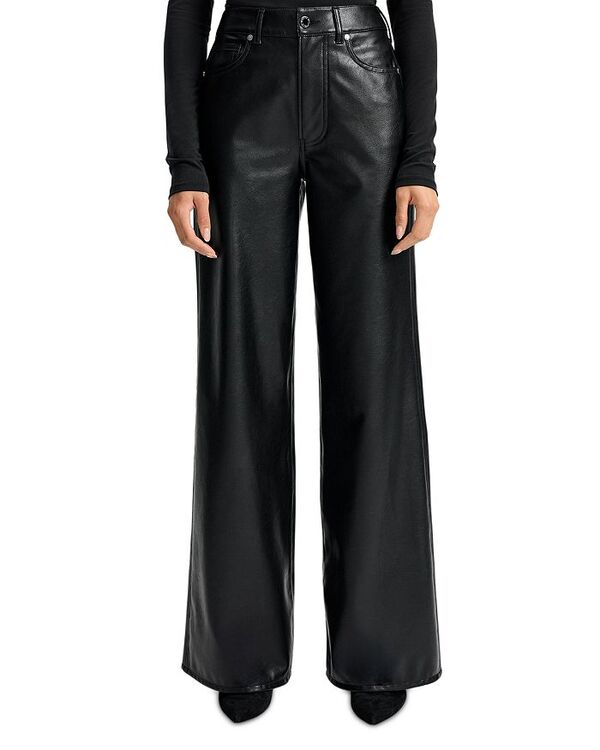 ヴェロニカ ベアード レディース ボトムス デニムパンツ レザー ジーンズ フェイクレザー Veronica Beard Kasey Faux Leather Jeans Black ブラック｜ReVida 店