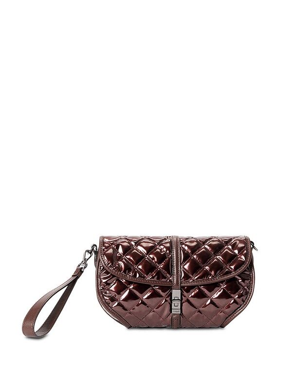 エムジーウォレス レディース バッグ クラッチバッグ MZ WALLACE Small Astor Convertible Clutch Bordeaux Lacquer