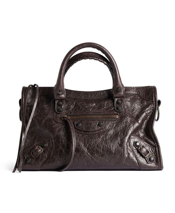 BALENCIAGA ハンドバッグ　キャメル レザー ミラー付 付属品完備 210.jpg