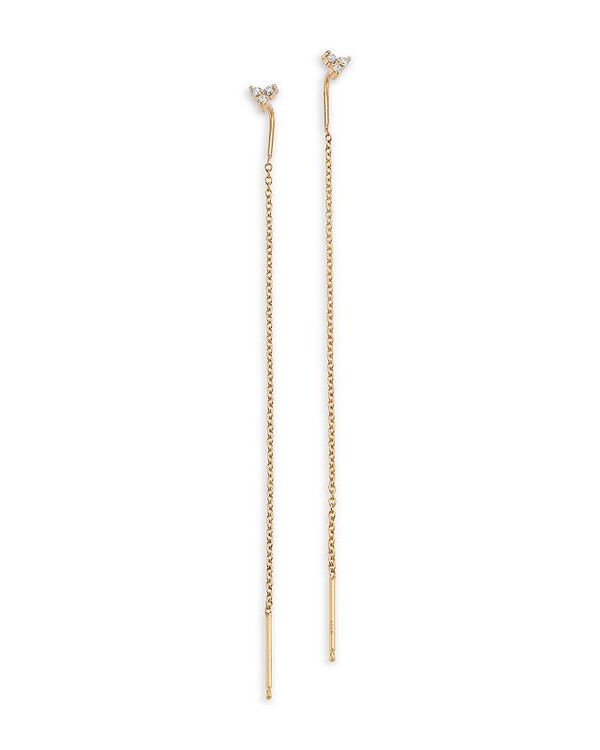 ゾーシッコ レディース アクセサリー ピアス・イヤリング Zo Chicco 14K Yellow Gold Diamond Threader Earrings Gold ゴールド