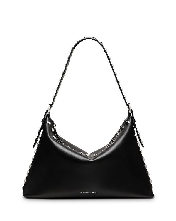 スチュアート ワイツマン レディース バッグ ショルダーバッグ Stuart Weitzman Stuart Stud Shoulder Bag Black/Silver ブラック