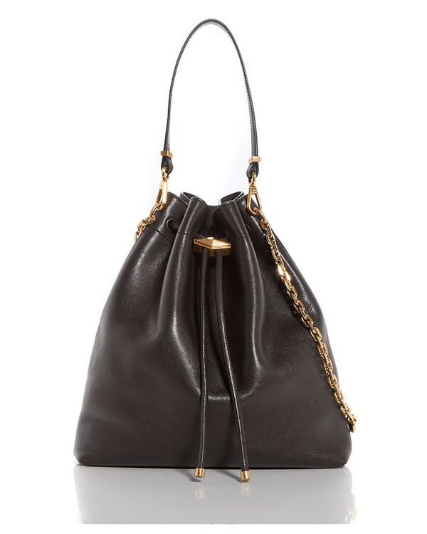 ジミーチュー レディース バッグ ハンドバッグ レザー Jimmy Choo Cinch Leather Bucket Bag Chocolate/Gold チョコレート