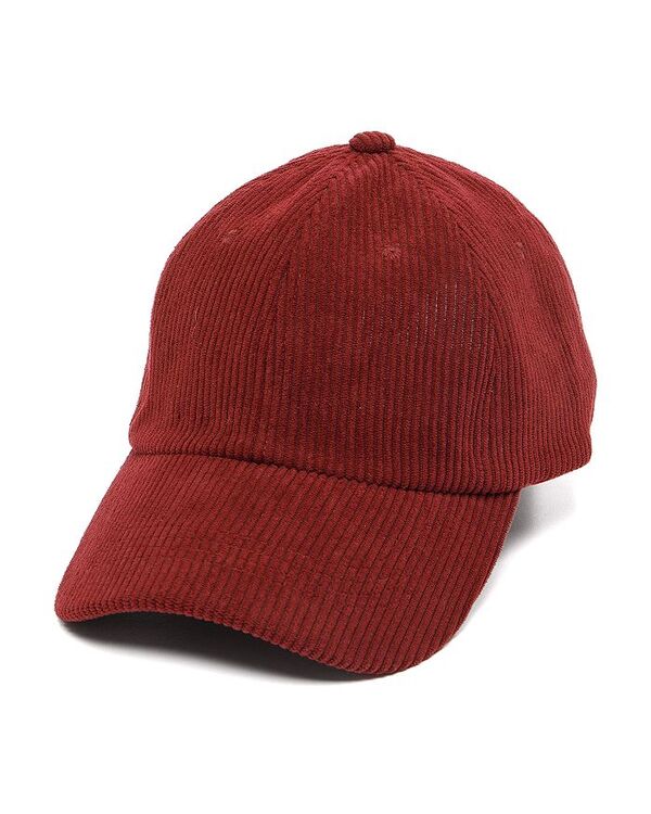 サンディエゴハット レディース アクセサリー 帽子 コーデュロイ キャップ San Diego Hat Company Corduroy Ball Cap - Exclusive Burgundy バーガンディ｜ReVida 店
