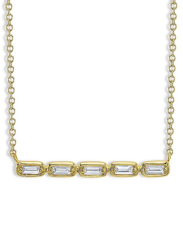ムーン & メドウ レディース アクセサリー ネックレス・チョーカー・ペンダントトップ レース Moon & Meadow 14K Yellow Gold Diamond Baguette Necklace 0.16 tcw Gold ゴールド|ReVida 店