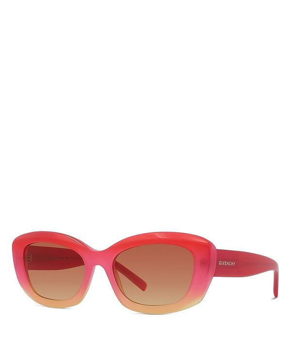 ジバンシー レディース 付属品 サングラス・アイウェア Givenchy GV Day Geometric Sunglasses 54粍 Havana / Solid brown 赤銅色