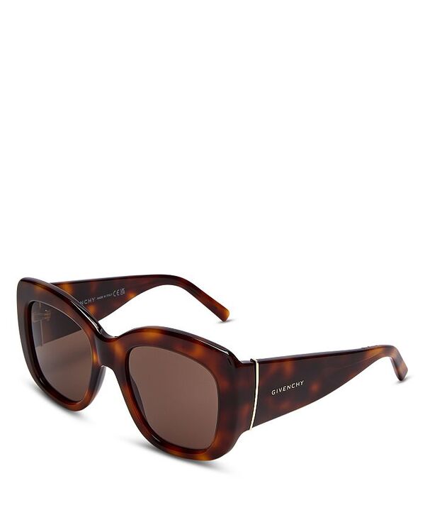 ジバンシー レディース 添え物 サングラス・アイウェア Givenchy Butterfly Sunglasses 53粍 Havana / Solid brown 赤銅色