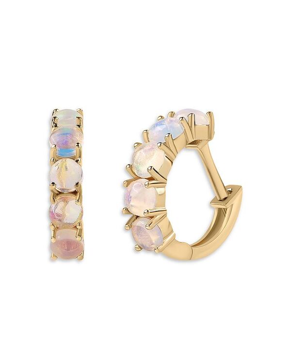 ムーン & メドウ レディース アクセサリー ピアス・イヤリング Moon & Meadow 14K Yellow Gold Opal Hoop Earrings Gold ゴールド