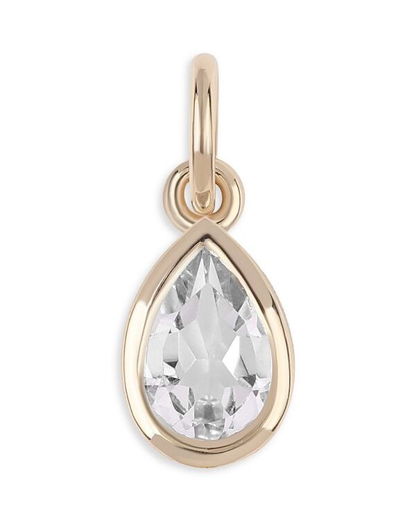 ムーン & メドウ レディース アクセサリー ネックレス・チョーカー・ペンダントトップ レース Moon & Meadow 14K Yellow Gold White Topaz Pendant Necklace 20\