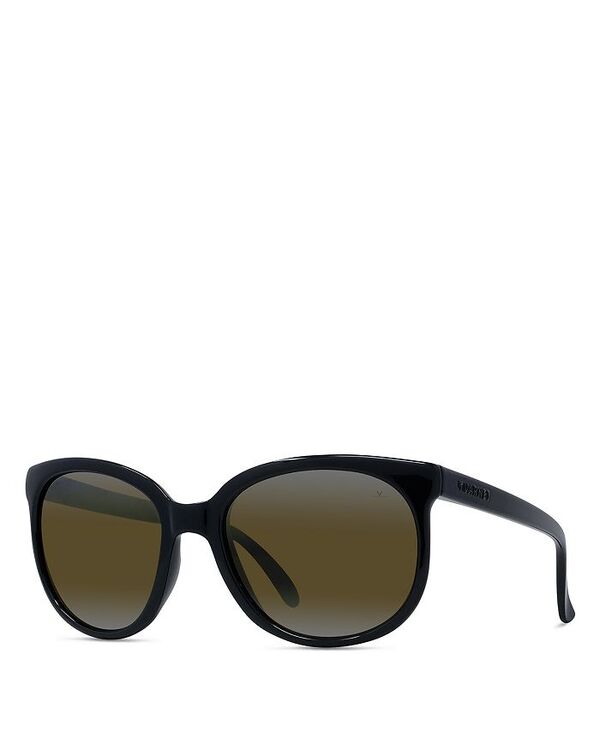 ヴュアルネ レディース 付属品 サングラス・アイウェア Vuarnet Legend 02 Originals Round Sunglasses 57粍 Black/Yellow 黒いこと