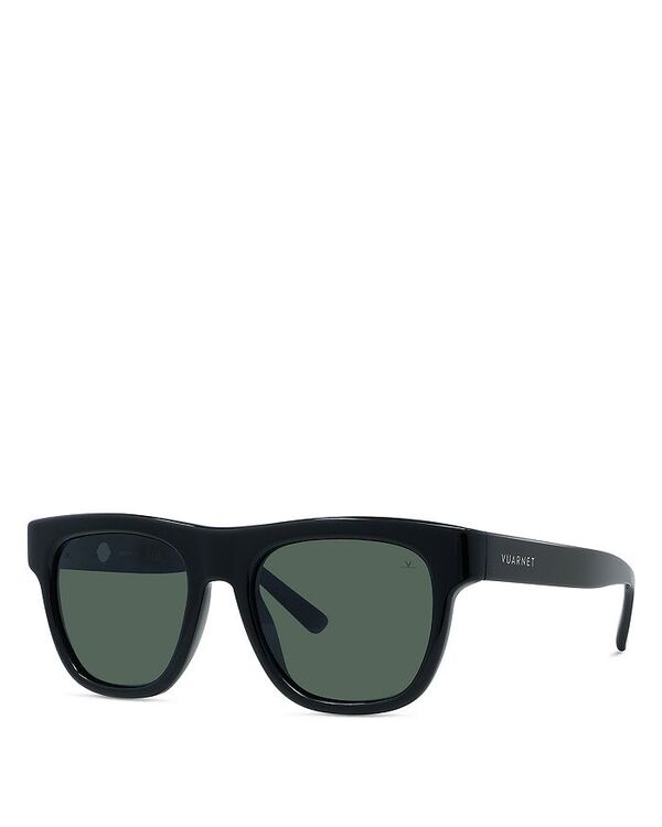 ヴュアルネ レディース 添え物 サングラス・アイウェア Vuarnet Lifestyle Square Sunglasses 55粍 Black/Grey polar 黒いこと