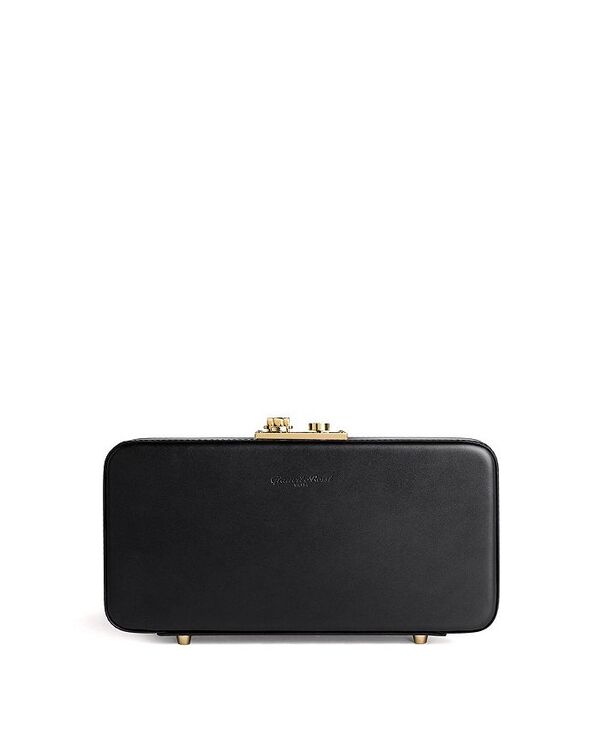 ジャンヴィト ロッシ レディース バッグ クラッチバッグ Gianvito Rossi Women's Val Clutch Matte Black Leather ブラック