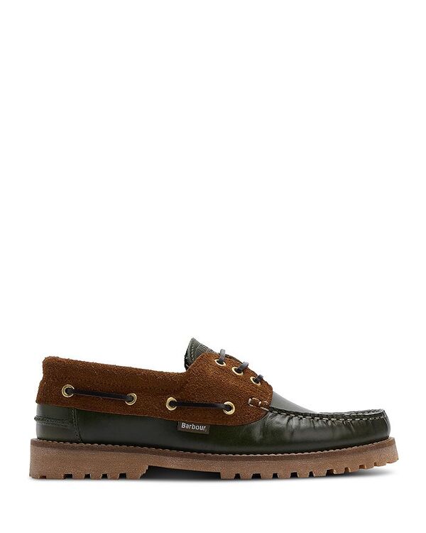 バブアー メンズ シューズ 甲板シューズ Barbour Men\u0027s Deck Boat Shoes Olive オリーブ