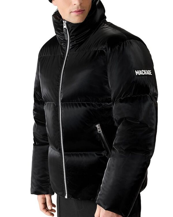マッカージュ レディース アウター ジャケット・ブルゾン キルティング ダウン ジャケット Mackage Kent-Glo High Gloss Quilted Hooded Down Jacket Black ブラック｜ReVida 店