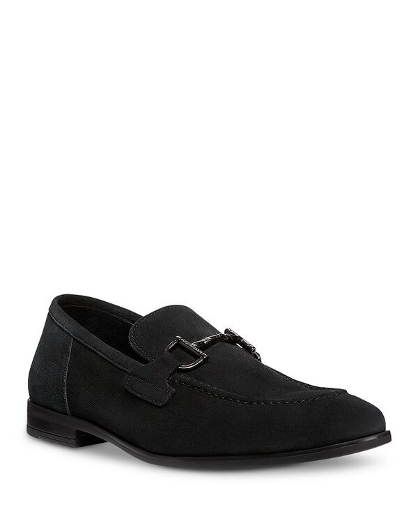 スチュアート ワイツマン レディース シューズ スリッポン・ローファー 置き目毛革 Stuart Weitzman Men\u0027s Simon Twistbit Slip On Loafers Black Suede 黒いこと