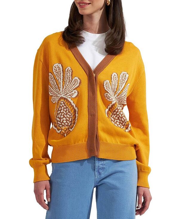 ラ・ダブル・ジェイ レディース アウター カーディガン La DoubleJ Pineapple Cardigan Avorio｜ReVida 店