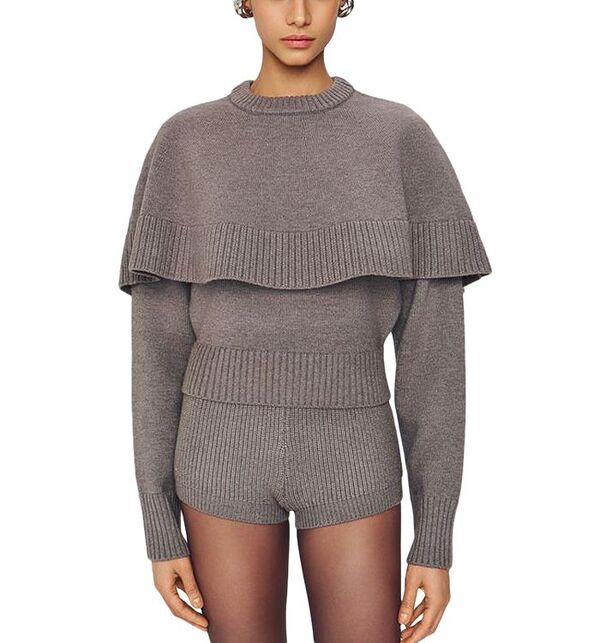 ロニーコボ レディース トップス シャツ ニット Ronny Kobo Evian Knit Top Grey グレー｜ReVida 店