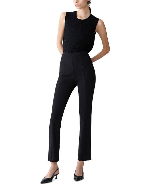 キャロライナヘレラ レディース トップス 貯蔵タンクとっ始め 労働者の一団のど首 羊毛 ノースリーブ Carolina Herrera Wool Blend Sleeveless Crewneck Tank Black 黒いこと
