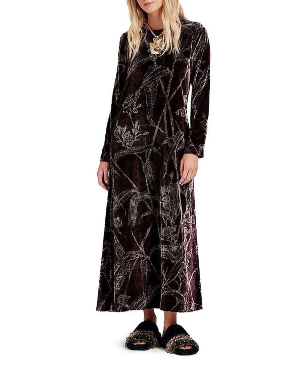 ラ・ダブル・ジェイ レディース トップス ワンピース La DoubleJ Long Sleeve Swing Dress Bamboo Bamboo Burgundy バーガンディ｜ReVida 店