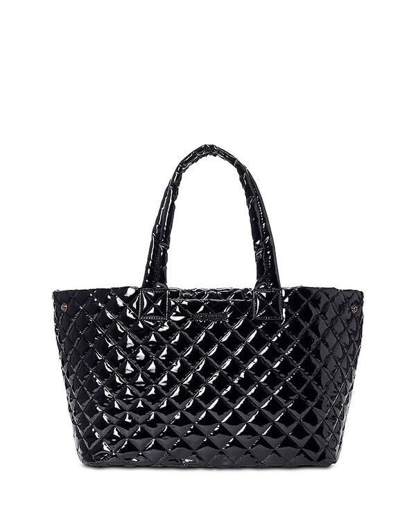 エムジーウォレス レディース バッグ トートバッグ MZ WALLACE Metro City Tote Black Lacquer/Matte Black ブラック