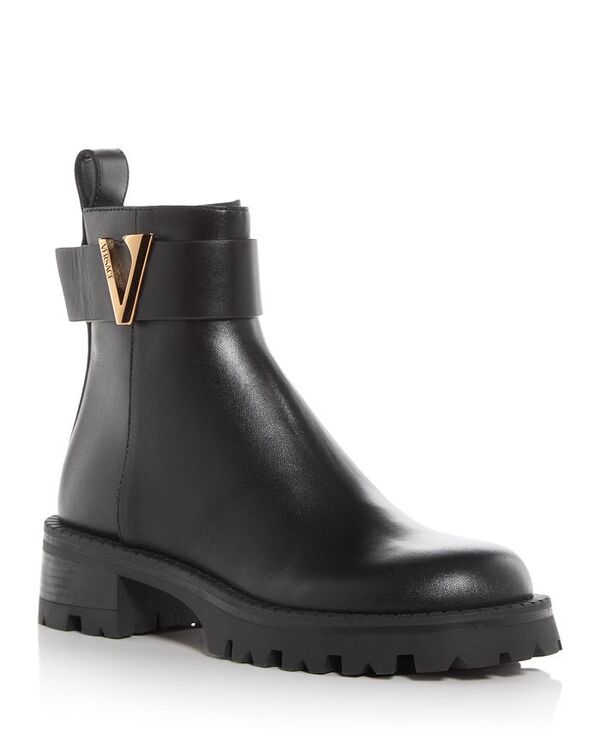 ヴェルサーチ レディース シューズ ブーツ・レインブーツ アンクル ブーツ Versace Women\u0027s V Ankle Booties Black Versace 黒いこと