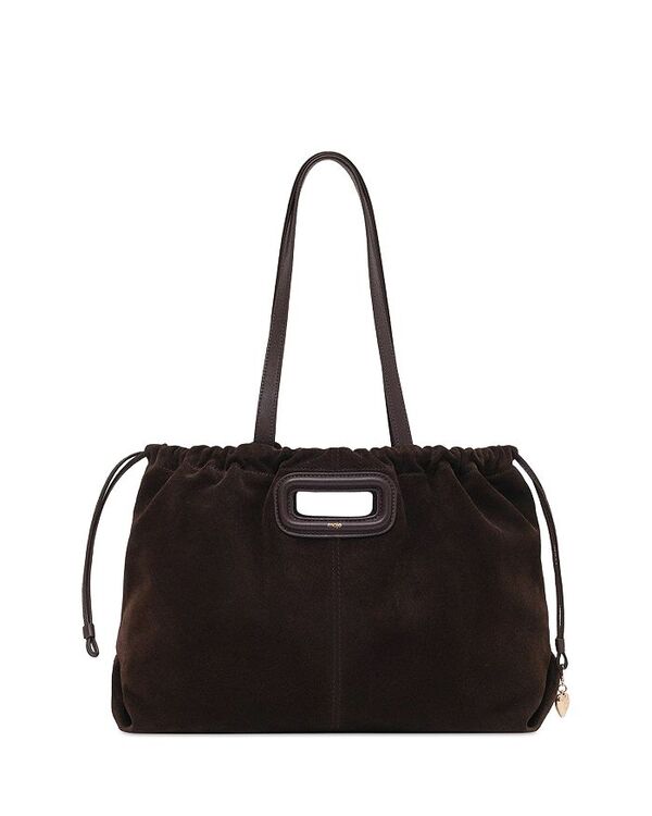 マージュ レディース バッグ トートバッグ スエード Maje Suede M Tote Dark Brown ブラウン