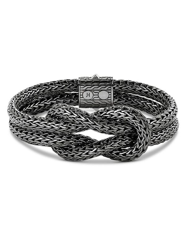 ジョン・ハーディー レディース アクセサリー ブレスレット・バングル・アンクレット JOHN HARDY Classic Chain Love Knot Woven Link Bracelet Black ブラック