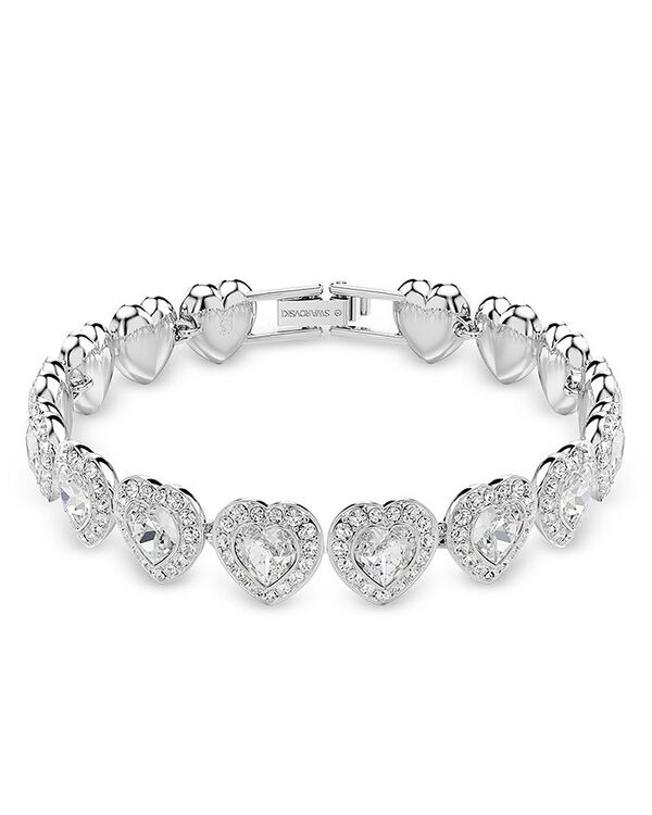 スワロフスキー レディース アクセサリー ブレスレット・バングル・アンクレット Swarovski Ariana Grande Crystal Heart Halo Tennis Bracelet Silver シルバー