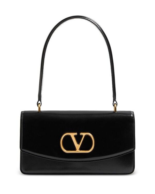 ヴァレンティノ レディース バッグ ショルダーバッグ ロゴ Valentino Garavani Vain VLogo Shoulder Bag Black ブラック