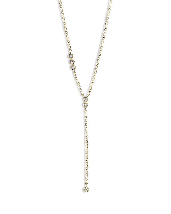 ムーン & メドウ レディース アクセサリー ネックレス・チョーカー・ペンダントトップ レース Moon & Meadow 14K Yellow Gold Diamond Bezel Lariat Necklace 18\
