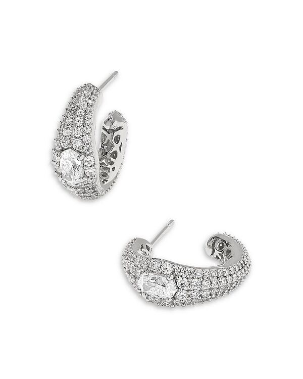 ケンドラスコット レディース アクセサリー ピアス・イヤリング Kendra Scott Bella Crystal Open Hoop Earrings Silver シルバー