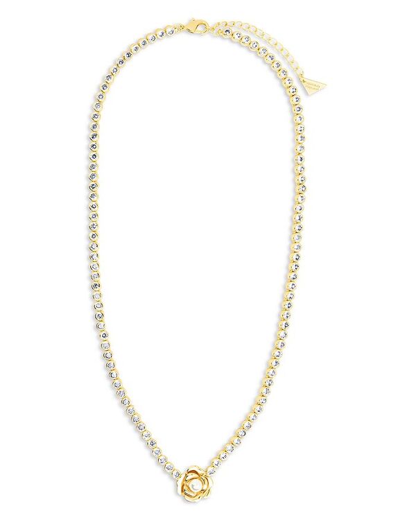 スターリングフォーエバー レディース アクセサリー ネックレス・チョーカー・ペンダントトップ レース Sterling Forever Rosa Cubic Zirconia & Cultured Freshwater Pearl 3D Rose Pendant Necklace 16\