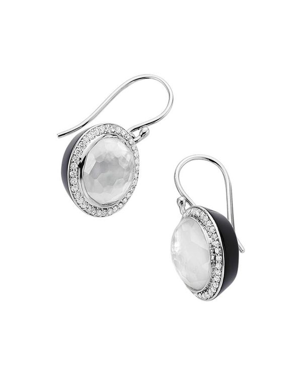 大注目 楽天市場 イッポリスタ レディース ピアス イヤリング アクセサリー Sterling Silver Lollipop Carnevale Mother Of Pearl Doublet Diamond Drop Earrings White Black Revida 楽天市場店 Seal限定商品 Dclm At Org