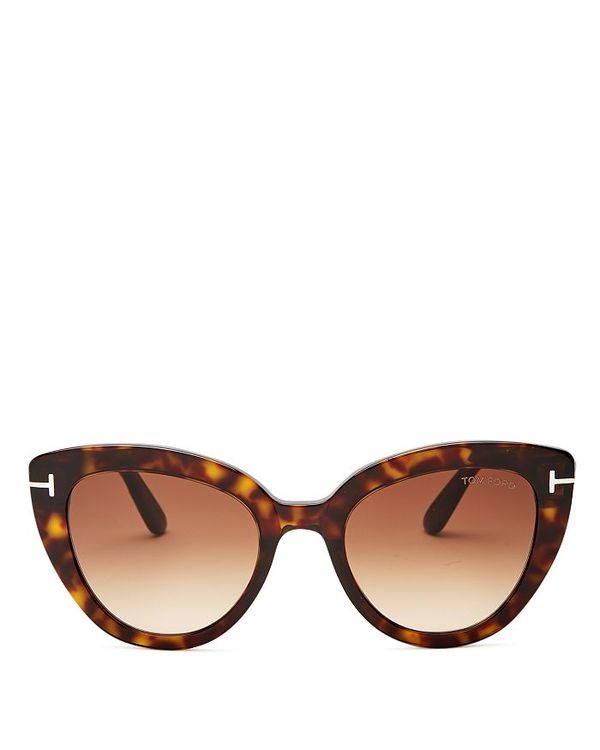 アクセサリー 53mm Havana Brown Gradient Revida 53mm Sunglasses Gradient Havana Brown アクセサリー レディース Sunglasses サングラス アイウェア 店 Dark Women S レディース トム フォード トム フォード サングラス アイウェア Cat サイズ交換無料 Havana Brown