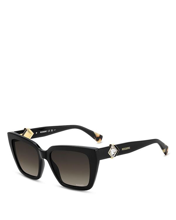 ミッソーニ レディース アクセサリー サングラス・アイウェア Missoni Gradient Square Sunglasses 54mm Black ブラック