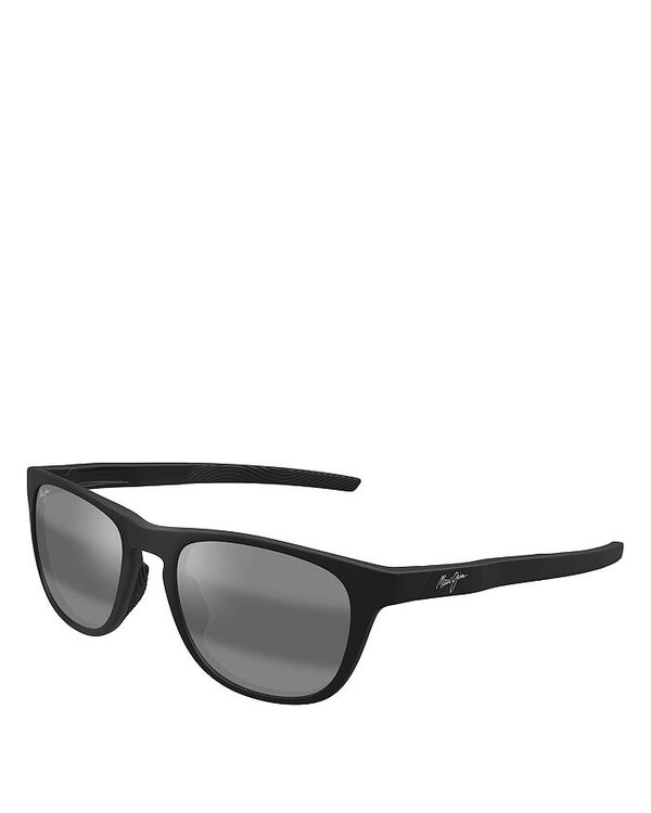 マウイジム レディース アクセサリー サングラス・アイウェア Maui Jim Melemele Square Sunglasses 53mm Black ブラック