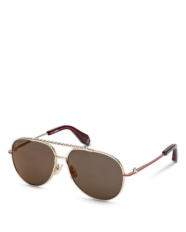クリスチャン・ルブタン レディース アクセサリー サングラス・アイウェア Christian Louboutin Pilot Sunglasses 61mm Glod/Smoke スモーク
