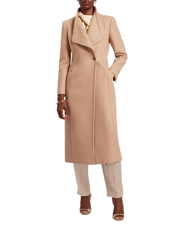 テッドベーカー レディース アウター 厚地の外套 羊毛 Ted Baker Mindee Wool Blend Coat Camel 駱駝