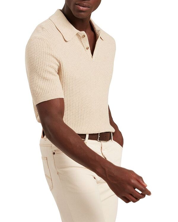 テッドベーカー メンズ トップス スポーツシャツ Ted Baker Caelum Herringbone Polo Shirt Natural