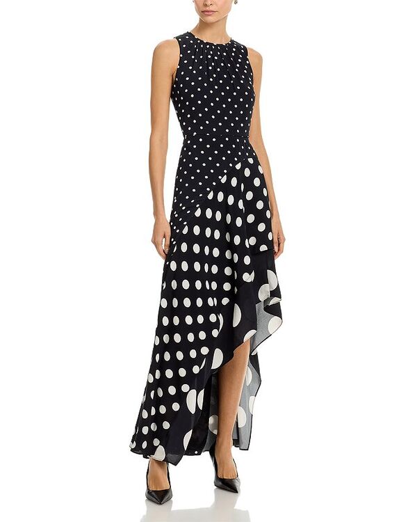 ミリー レディース トップス ワンピース マキシ MILLY Spencer Maxi Dress Black/white ホワイト｜ReVida 店