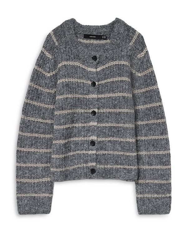 ヴェロモーダ レディース アウター カーディガン Vero Moda Vmawesome Shine Striped Cardigan Dark Grey グレー