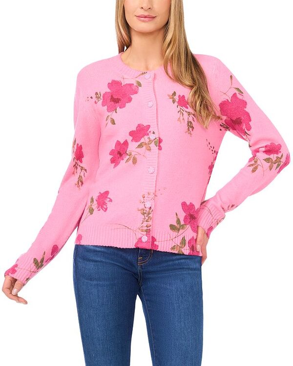 セセ レディース アウター カーディガン クルーネック CeCe Gin Fizz Crewneck Cardigan Gin Fizz
