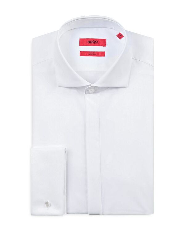 フューゴ レディース トップス シャツ スリムフィット HUGO Katthew Slim Fit Dresshirt White ホワイト