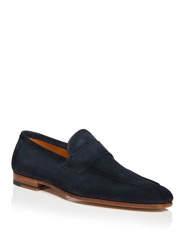 マグナーニ レディース シューズ スリッポン・ローファー Magnanni Men\u0027s Heros Apron Toe Loafers - Exclusive Navy 米国海軍