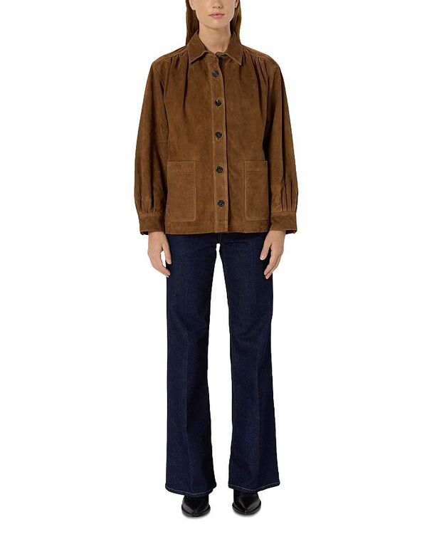 ジェラルド・ダレル レディース アウター ジャケット・ブルゾン スエード Gerardarel Nomelie Suede Jacket Straw｜ReVida 店